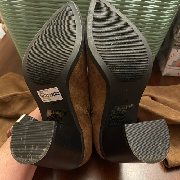 So Me Women's Brown Leather Over The Knee Stretchy Boots Size 7 - Picture 7 of 9